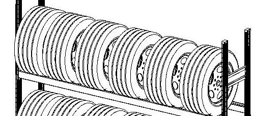 СТ-023 Ярус хранения 1200 (для автомобильных шин и дисков)