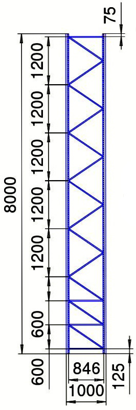 Рама П 90 цинк 8000