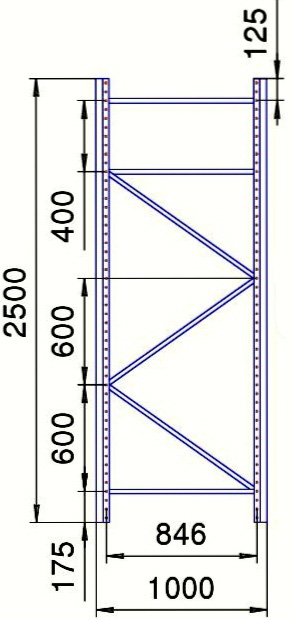 Рама П 70 цинк 2500